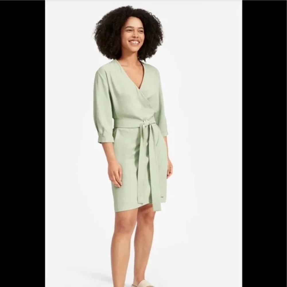 Everlane Japanese GoWeave Wrap Dress